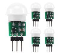 Sensor AM312PIR, paquete de 5 sensores de movimiento PIR para exteriores, mini sensor infrarrojo piroeléctrico PIR para personas, módulo sensor IR