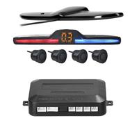 Sensor Aparcamiento Kit Radar Marcha atrás Coche sensores | Kit Radar marcha atrás coche sensores aparcamiento vehículos con 4 sensores aparcamiento Radar respaldo con pantalla