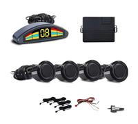 Sensor Aparcamiento Kit Sensor Aparcamiento Delantero Prefijo Automático Parktronic Sistemas De Asistencia para Vehículos Alarma Zumbador Volumen Sensores Geomagnéticos Altavoces Coche(Black)