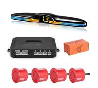 Sensor Aparcamiento PDC De Sensor Estacionamiento LED Retroiluminación Monitor Parktronic Kit Pantalla Asistente Detector Respaldo 4 Sondas