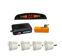 Sensor Aparcamiento PDC Kit Sensores Aparcamiento Luz LED Coche 4 Radares Pantalla Digital Precisa Distancia Obstáculos Alarma Parktronic Adecuada Mayoría