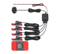 Sensor Aparcamiento Radar Marcha Atrás Trasero para Coche Asistente 4 Unidades Color Negro Plateado Blanco 13 Mm Plano Sonido Alarma Sonora Aparcamiento Sistema Radar(Grey)