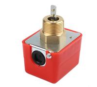Sensor automático de interruptor de flujo de agua de paleta de hierro, rosca G1/2/G3/4/G1, construcción de latón y hierro, temperatura de funcionamiento de 0-80 °C, rango de presión de 0-0,8 MPa, (HFS