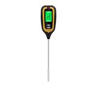 Sensor de agua para plantas | Dispositivo medidor de suelo 4 en 1 | PH, luz, termómetro y medidor de humedad para interiores y exteriores, macetas, rieles, granjas y hierba