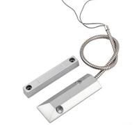 Sensor de alarma con interruptor de lengüeta para puerta de garaje con cable, interruptor magnético de aleación de zinc para normalmente abierto/normalmente cerrado, seguridad industrial para puertas