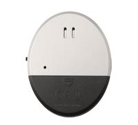 Sensor de alarma de vibración ultra delgado para seguridad de puerta de ventana 130db sirena fuerte detector de rotura de vidrio fácil de instalar sin cableado negro (1 unidad)