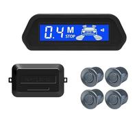 Sensor De Aparcami Kit Sensor Aparcamiento con Radar Marcha Atrás Trasero para Coche Monitor Parktronic 12V Detector 22 Mm Pantalla 4(Grey)