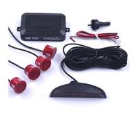 Sensor De Aparcami Kit Sensor Aparcamiento con Radar Marcha Atrás Trasero para Coche Pantalla para Todos Los Monitores 1 Juego(Rojo)
