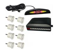 Sensor De Aparcami Sensor Aparcamiento Parktronic con Radar Marcha Atrás Trasero para Coche 8 Sensores Detector 22 Mm(Champagne Gold)