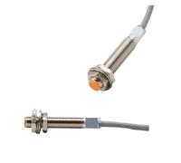 Sensor de aproximación M8 M12 M18 30, interruptor de sensor de proximidad inductivo, CC 12 V, CA 110 V, NO NC, NPN PNP, detección de metal, línea de 1,2 m(LJ18A3-8,DC 2-wire NC)