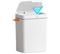 Sensor de basura can, USB recargable basura Bin, impermeable para baño de basura can, Smart Basura, 15 l sensor de basura Bin, Bathroom Trash Bin, recargable basura Can para cocina