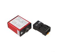 Sensor de bucle de entrada de estacionamiento de puerta de 240 V, detector automático de sistema de barrera con tiempo de pulso seleccionable, diseño antiinterferencia, 75 x 37 x 110 mm (12 V)
