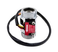 Sensor de caudal con salida de pulsos de efecto Hall for agua de superficie cromada de aluminio YF-B5 G3/4" de 1 a 30 l/min