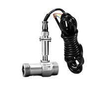Sensor de caudalímetro de turbina con señal de pulso SS304 for diésel, gasolina, leche, alcohol y metanol. Lecturas precisas(DN25)
