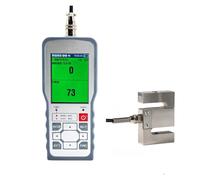 Sensor de celda de carga tipo S con medidor de fuerza digital, fuerza de prueba, peso, presión, instrumento de medición manual digital de 5 kg, 10 kg y 20 kg(1T and Indicator)