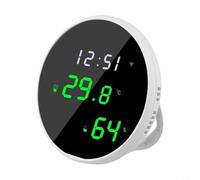 Sensor de clima inteligente LCD retroiluminado para Tuya con visualización controlada por aplicación y tiempo de registro de datos en tiempo real