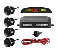 Sensor de coche | Radar de respaldo de vehículo | Sensor de estacionamiento de garaje con 4 sensores de aparcamiento | Indicador de alarma de pitido de zumbador | Sensores de estacionamiento |