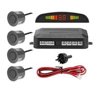 Sensor de coche | Radar de respaldo de vehículo | Sensor de estacionamiento de garaje con 4 sensores de aparcamiento | Indicador de alarma de pitido de zumbador | Sensores de estacionamiento |