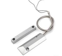 Sensor de contactos de alarma para puerta rodante, sensor de interruptor de lengüeta para puerta de garaje, construcción de aleación de zinc con imán de distancia de detección de 50 a 70 mm para