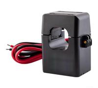 Sensor de corriente de núcleo dividido de 24 mm para sistemas fotovoltaicos, transformador de conversión de cable bidireccional 100A/5A a 400A/5A, negro (100A/5A)