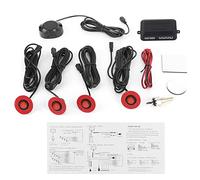 Sensor de de Respaldo Incorporado para automóvil de 16,5 mm Asistencia de Marcha atrás con Kit Auxiliar de zumbador de Audio de estacionamiento avanzado para vehículos ABS Azul (Roja)