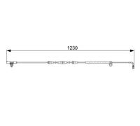 Sensor de desgaste de las pastillas de freno Discos 1 987 473 022 BOSCH