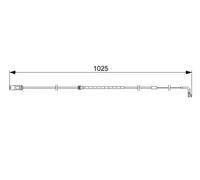 Sensor de desgaste de las pastillas de freno Discos 1 987 473 026 BOSCH para BMW