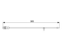 Sensor de desgaste de las pastillas de freno Discos 1 987 473 040 BOSCH