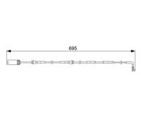 Sensor de desgaste de las pastillas de freno Discos 1 987 473 050 BOSCH para BMW