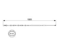 Sensor de desgaste de las pastillas de freno Discos 1 987 473 500 BOSCH para BMW