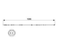Sensor de desgaste de las pastillas de freno Discos 1 987 473 501 BOSCH para BMW