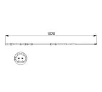 Sensor de desgaste de las pastillas de freno Discos 1 987 473 510 BOSCH para BMW