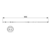 Sensor de desgaste de las pastillas de freno Discos 1 987 473 511 BOSCH para BMW