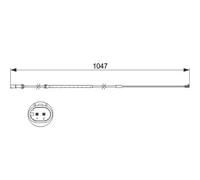 Sensor de desgaste de las pastillas de freno Discos 1 987 473 512 BOSCH para BMW
