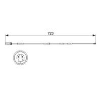 Sensor de desgaste de las pastillas de freno Discos 1 987 473 514 BOSCH para BMW