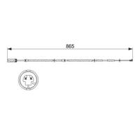 Sensor de desgaste de las pastillas de freno Discos 1 987 473 519 BOSCH para BMW