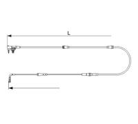 BOSCH 1 987 473 627 Sensor de desgaste de pastillas de frenos