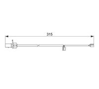 Sensor de desgaste de las pastillas de freno Discos 1 987 474 518 BOSCH