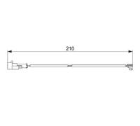 Sensor de desgaste de las pastillas de freno Discos 1 987 474 520 BOSCH