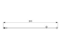 Sensor de desgaste de las pastillas de freno Discos 1 987 474 557 BOSCH