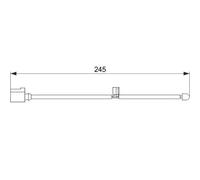 Sensor de desgaste de las pastillas de freno Discos 1 987 474 563 BOSCH