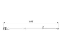 Sensor de desgaste de las pastillas de freno Discos 1 987 474 568 BOSCH