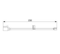 Sensor de desgaste de las pastillas de freno Discos 1 987 474 569 BOSCH