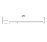 Sensor de desgaste de las pastillas de freno Discos 1 987 474 573 BOSCH