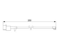 Sensor de desgaste de las pastillas de freno Discos 1 987 474 574 BOSCH