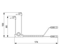 Sensor de desgaste de las pastillas de freno Discos 1 987 474 584 BOSCH