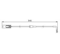 Sensor de desgaste de las pastillas de freno Discos 1 987 474 940 BOSCH para BMW
