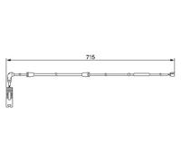 Sensor de desgaste de las pastillas de freno Discos 1 987 474 946 BOSCH para BMW