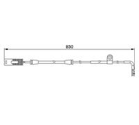Sensor de desgaste de las pastillas de freno Discos 1 987 474 958 BOSCH para BMW