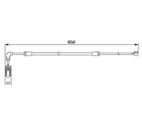 Sensor de desgaste de las pastillas de freno Discos 1 987 474 960 BOSCH para BMW